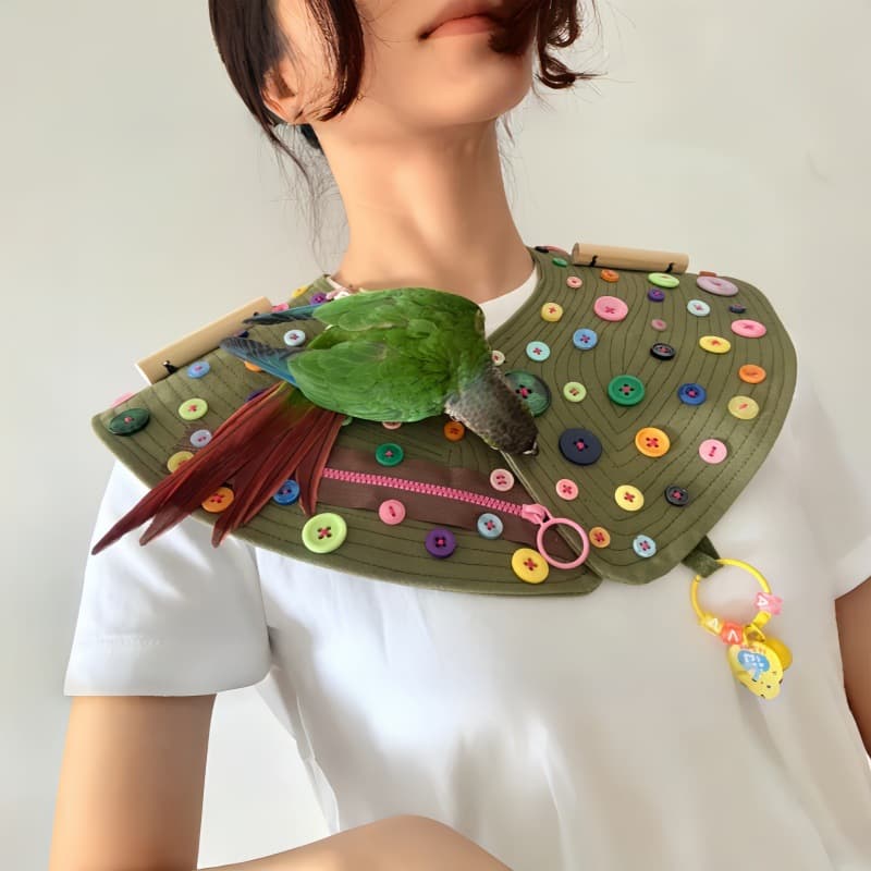 Pet Parrot Shoulder Cape Training Cape Shoulder Protector Anti-Scratch Anti-Bite Arm Guard for Bird Walking Training Supplies Drop Shipping Cross-Border