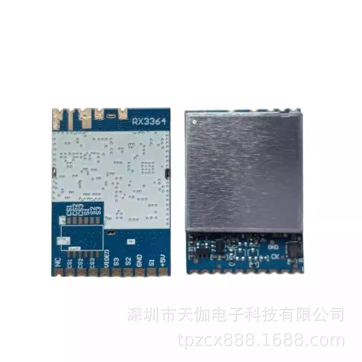 RX3364 3.3G Wireless FPV Image Transmission Module: Analog Wireless Audio and Video Transmission and Reception 3060-3500MHz