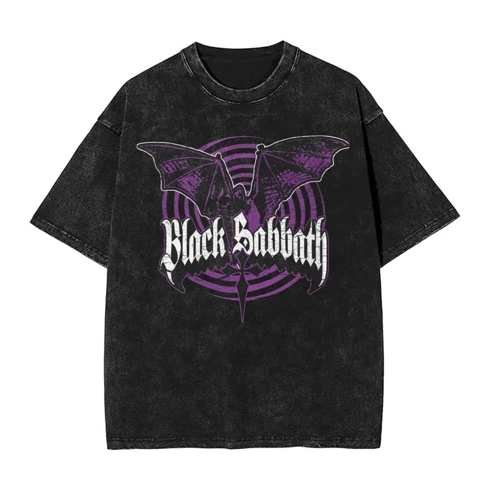 Black Sabbath Printed 100% Cotton Men's Summer New Style Pur