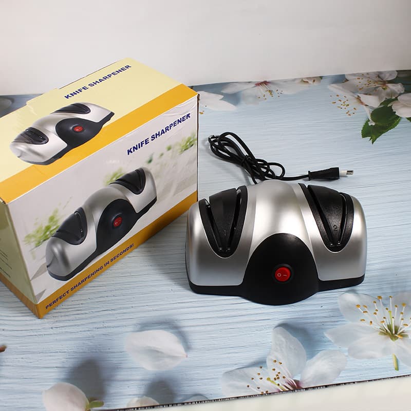 Dual-Head Electric Knife Sharpener Multi-Function Double-Sided Automatic Home Fast-Type Diamond Material Manual Sharpener