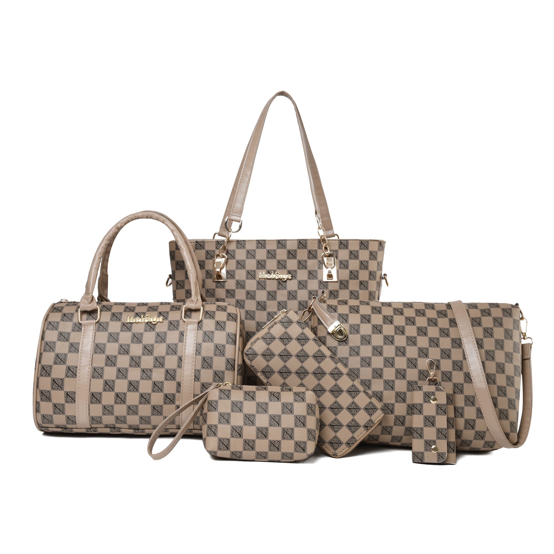 Vintage Style Polka Dot Multi-Piece Pillow Bag 2025 Fall/Winter Hot New Fashion Patchwork Handbag Shoulder Bag for Women