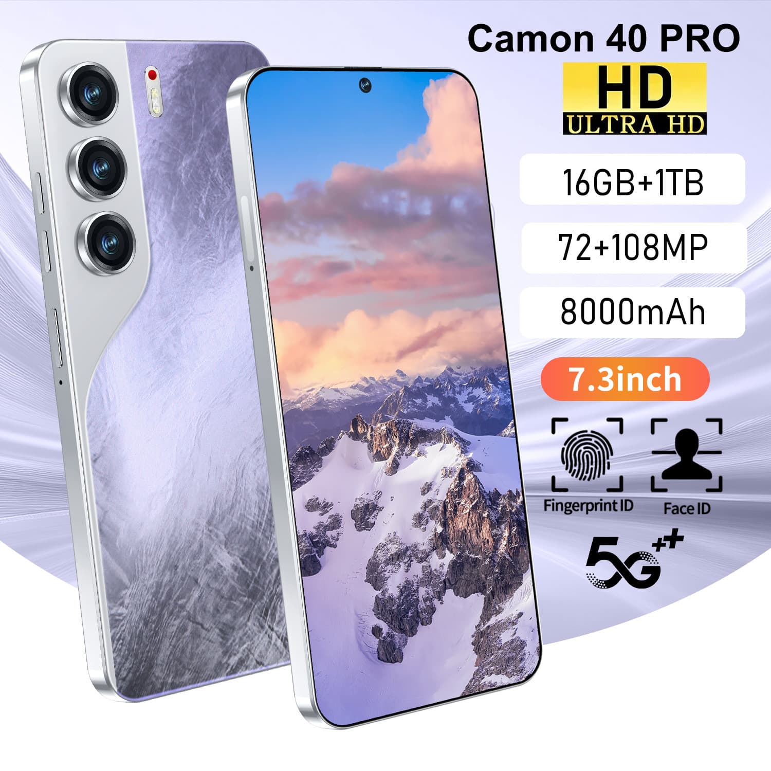 Cross-border global exclusive supply of the new Camon40 Pro 7.3-inch HD screen 16+1TB Android smartphone source
