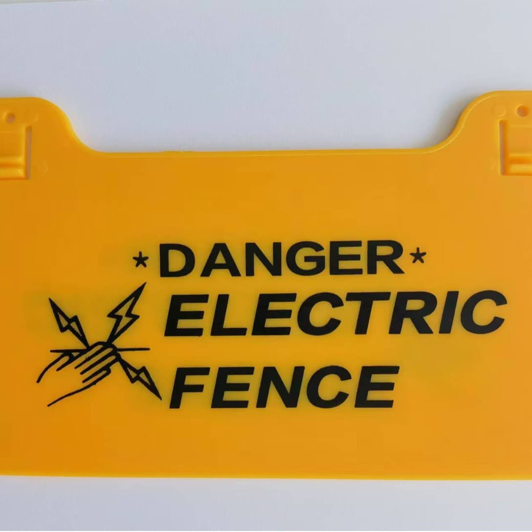 Specialized Sales Pasture Electric Fence Pulse Warning Signs, Signage, PVC Warning Signs