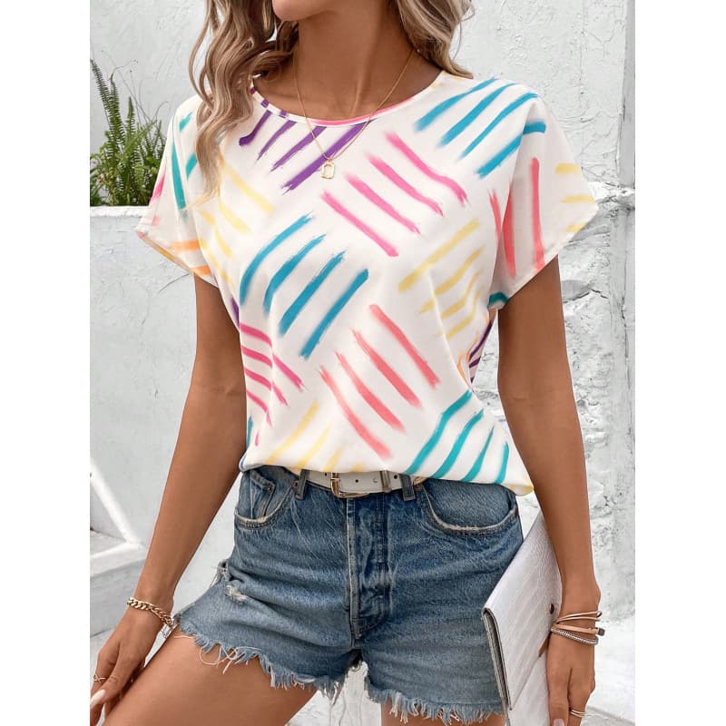 2026 summer European and American cross-border foreign trade tops short-sleeved summer