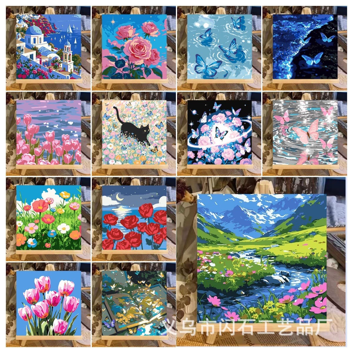 DIY digital oil painting children's cartoon coloring and filling Miyazaki Hayao animation students hand-painted decorative painting ornaments