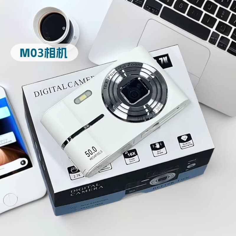 High-Pixel CCD Digital Camera for Students, Entry-Level Mirrorless Campus Portable Pocket Camera