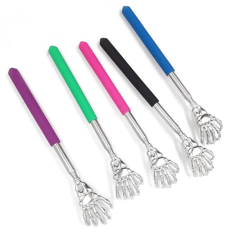 Ghost-claw stainless steel extendable back scratcher for household use