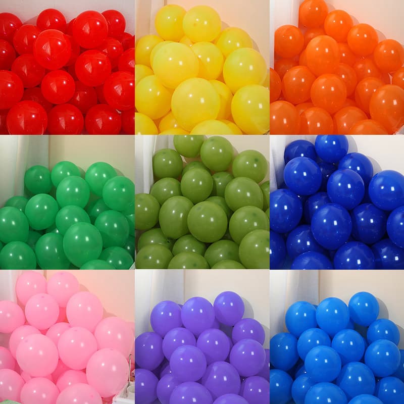 Thickened blue balloon birthday graduation colorful National Day decoration scene party layout red balloon wholesale