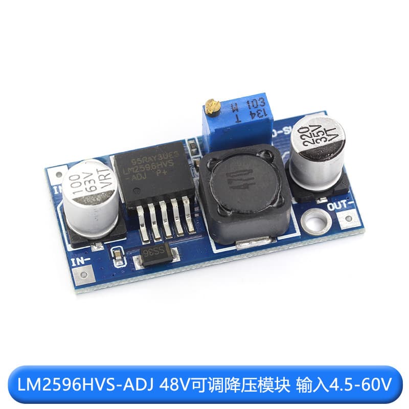 LM2596S DC-DC Adjustable Step-Down Voltage Regulator Power Module Board 24V to 12V/5V/3.3V High Power
