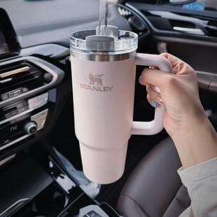 Giant Straw Cup Large Capacity Water Bottle High Appearance Stainless Steel Car Office Home Insulated Water Cup