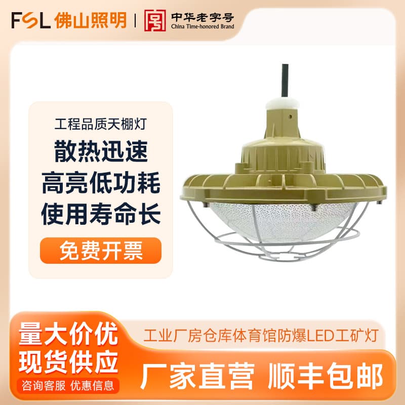 FSL Foshan Lighting LED Industrial Explosion-Proof High Bay Light for Factory, Warehouse, Gymnasium, and Canopy