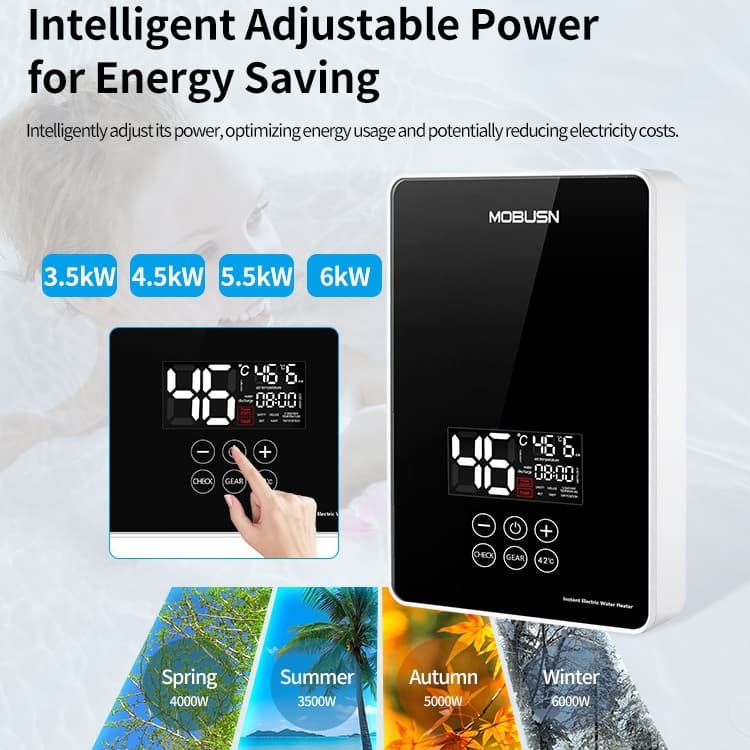 Factory Direct Instant Electric Water Heater, Foreign Trade Exclusive Export Cross-border E-commerce Household Fast Heating Constant Temperature Water Heater