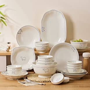 Xiaohongshu Cute Bowl and Plate Set Home 2026 New Soup Bowl Noodle Bowl Dish Beautiful Fish Plate