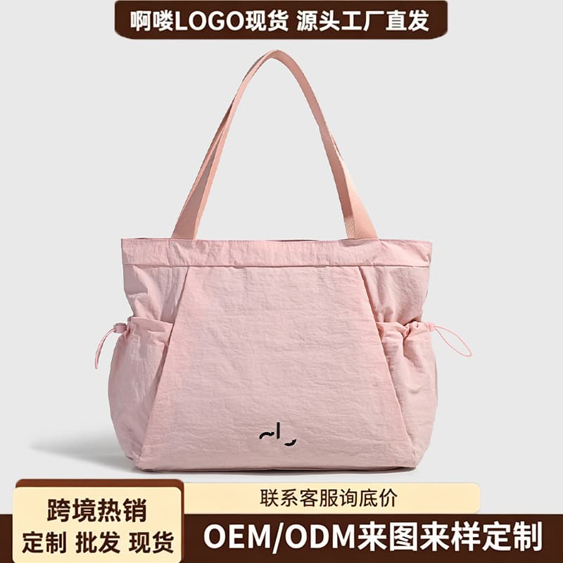 Foreign Trade All-in-One Tote Bag Simple Large Capacity Shoulder Handbag Shopping Shoulder Bag Nylon Bag Canvas Bag for Women