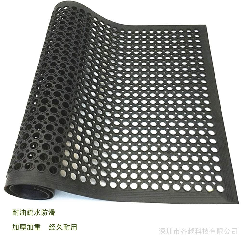 Thickened anti-fatigue hotel restaurant anti-slip rubber mat kitchen oil-proof and waterproof foot mat workshop floor waterproof mat