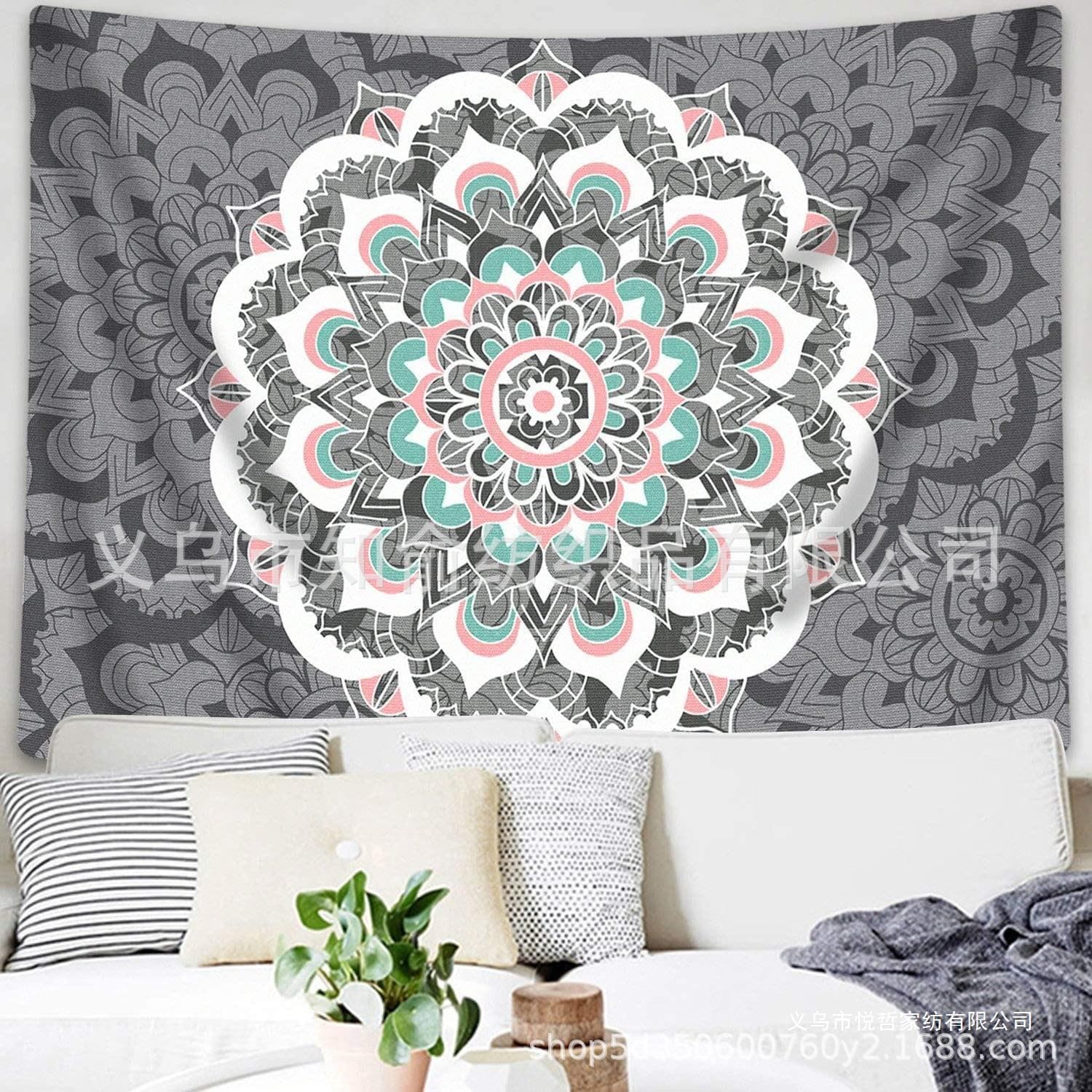 Sunm Tapestry Wall Hanging Indian Mandala Tapestry Bohemian Tapestry Hippie Tapestry Psychedelic Tapestry Nordic