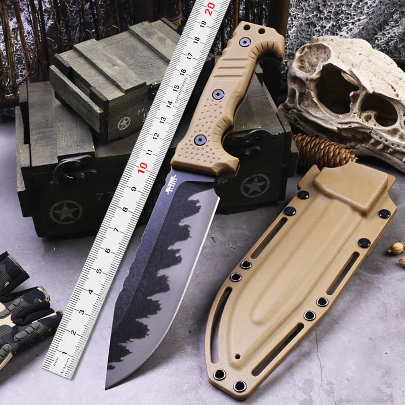 Factory Wholesale Miller Brothers M8 Outdoor Fixed Blade High Hardness Tactical Survival Knife Obstacle Clearance Military Knife Wilderness Survival Knife