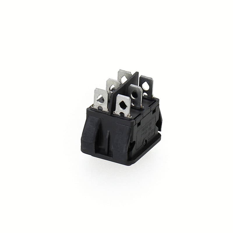 Factory Direct KCD4 Boat Shape Six-Pin Three-Position Snap-In Rocker Switch for Children's Ride-On Cars