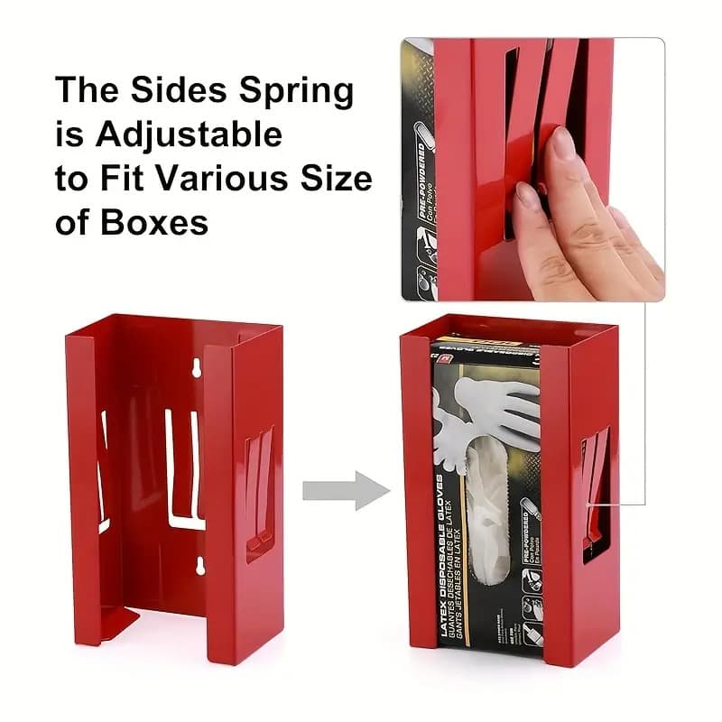 Cross-border wall-mounted magnetic glove box, magnetic glove rack, strong magnetic storage rack, magnetic shelf