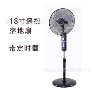 Export Cross-Border Fan 18-inch Remote Control Floor Fan Standing Electric Fan with Timer 5 Blades Appliance Factory Direct