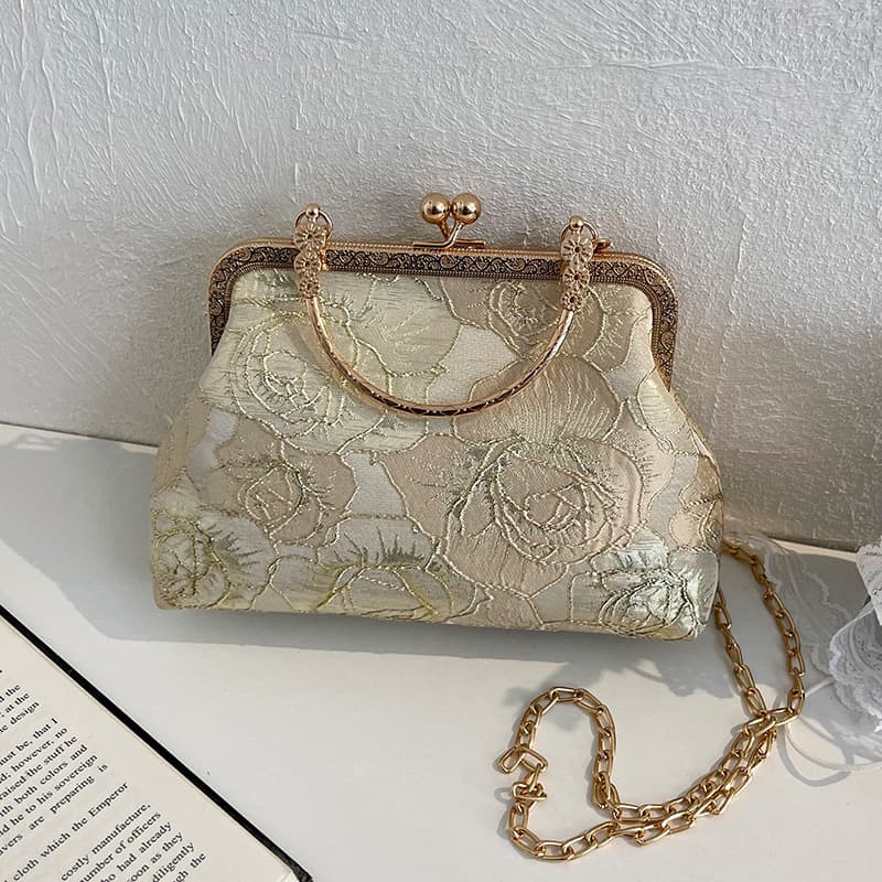 2026 new summer fashion, simple, versatile, high-looking, western-style, niche, one-shoulder, cross-body, hand-held Chinese style small bag