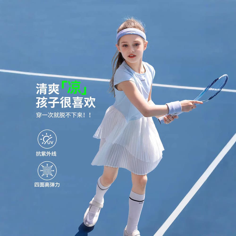Baby girl summer dress girl summer fashion thin section medium and large children versatile sports skirt cotton skirt girl