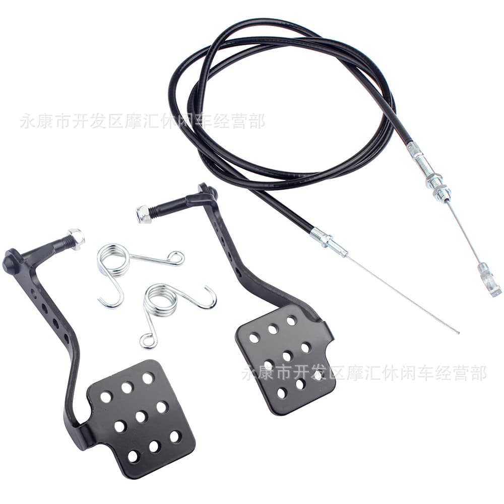 Brake Throttle Pedal Cable Compatible with Go-Kart Predator 212cc 196cc 6.5 5.5hp Black