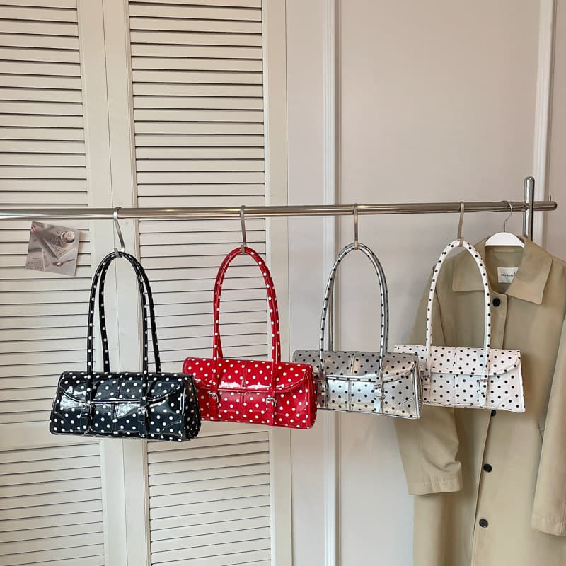 Polka Dot Handbag for Women 2026 New Summer Style Exquisite High-End Light Luxury Commuter Shoulder Crossbody Bag