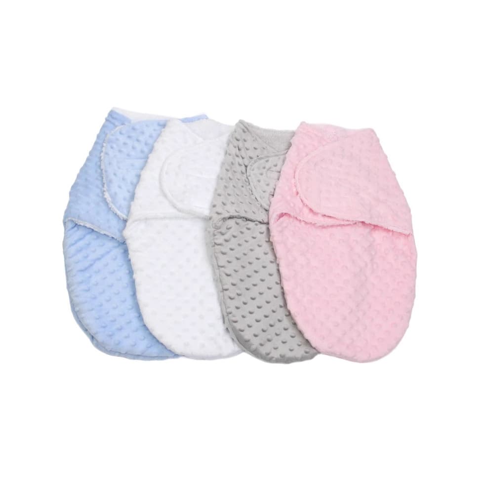 Factory Direct Double-Layer Bean Bean Swaddle Blanket for Newborns, Anti-Startle Four-Season Universal Kick-Proof Sleeping Bag