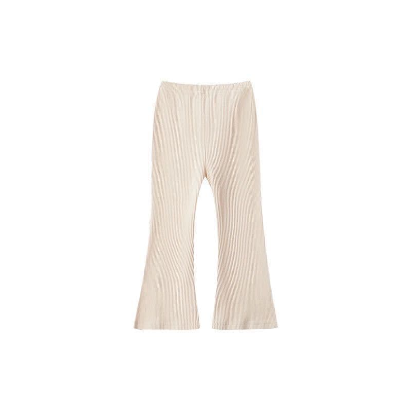 Children's bell bottoms summer new children's micro bell bottoms for girls ice silk pit strips stretchy style outer leggings