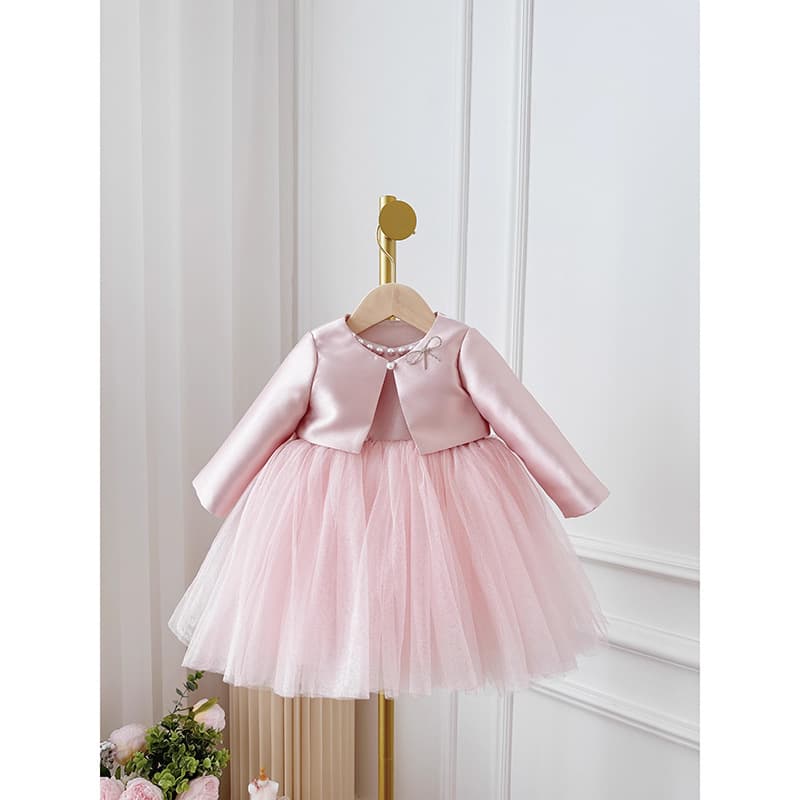 Baby Girl Birthday Dress Flower Girl Two-Piece Tulle Tutu Dress