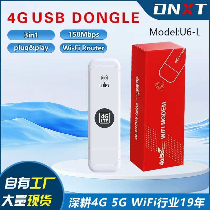 4G Wireless Internet Card USB Interface B28 Modem, Portable USB SIM Card WiFi for Americas
