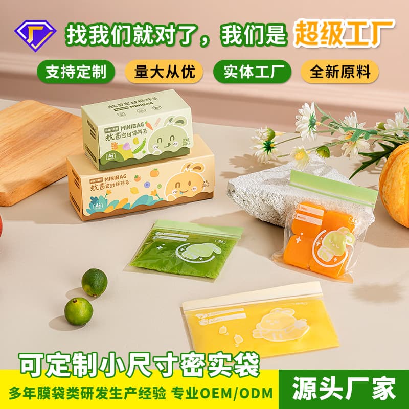Carefully Selected Antibacterial Food Sealing Bags, Baby Food Packaging Bags, Small Fresh-Keeping Food-Grade Bags
