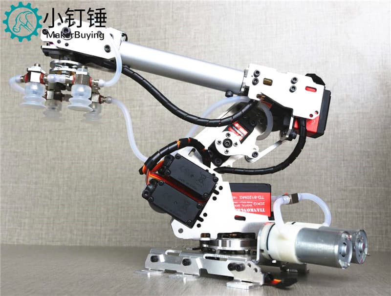 Robot arm metal aluminum alloy industrial robot model six-axis robot for arduino suction cup