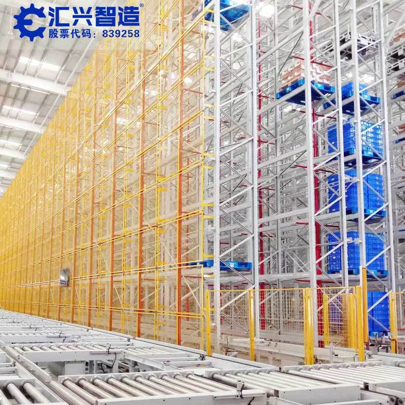 Automated High-Density Storage Rack System for Industrial Production with Heavy-Duty Shelving Solutions