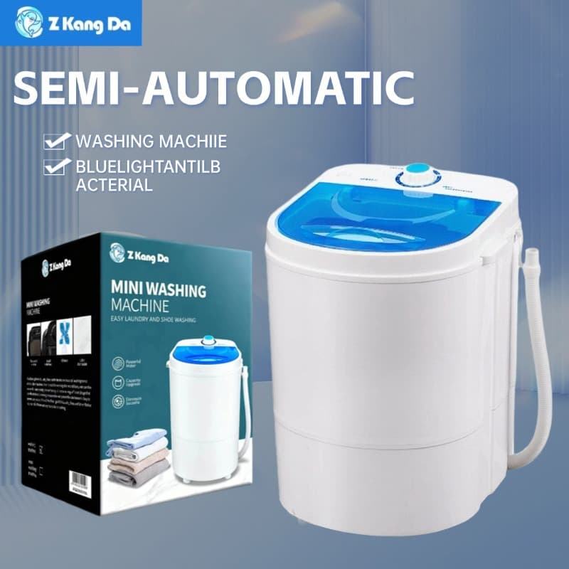 Manufacturer wholesale foreign trade small mini washing machine semi-automatic washing and drying integrated home dormitory underwear laundry artifact