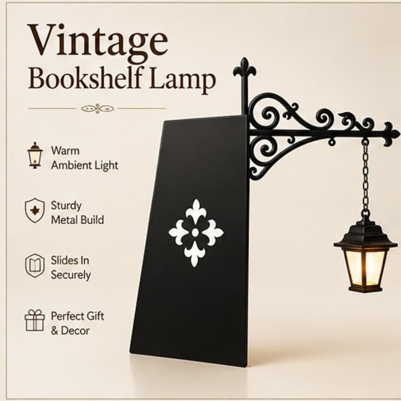 Library Lantern-Decorative Bookshelf Lighting, Library Lantern