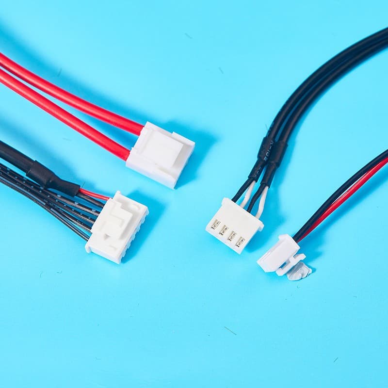 XH2.54 Terminal Wire 3P Male-Female Connector Cable Harness Assembly Gray Ribbon Black Ribbon
