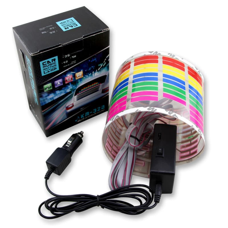 Car Music Rhythm Light Decorative Light Rear Window Induction Music Light Sound Control LED Light Dancing Light Atmosphere Light