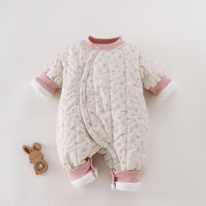 Baby Cotton Jumpsuit Winter 260g Thickened Air Cotton Padded Jacket Winter Clothing for Boys and Girls Baby Cotton Clothes