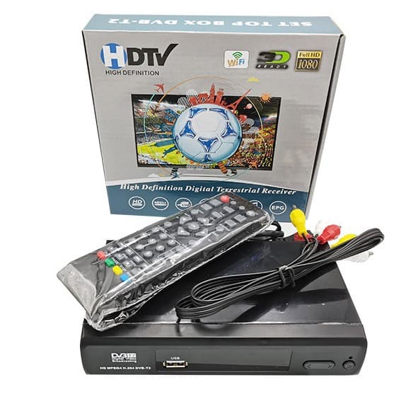 Indonesian DVB-T2 CH. 264 HD Digital Set Top Box Supports WIFI7601