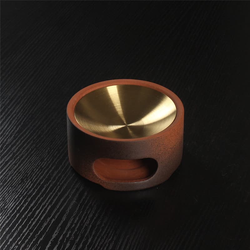 Ceramic incense burner for home indoor essential oil heating, candle warmer, coffee powder scent diffuser, sandalwood powder aroma enhancer