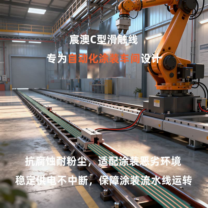 Chenao C-Type Sliding Contact Line, Solvent Resistant, Dustproof, Customized for Spraying Robot Mobile Power Supply