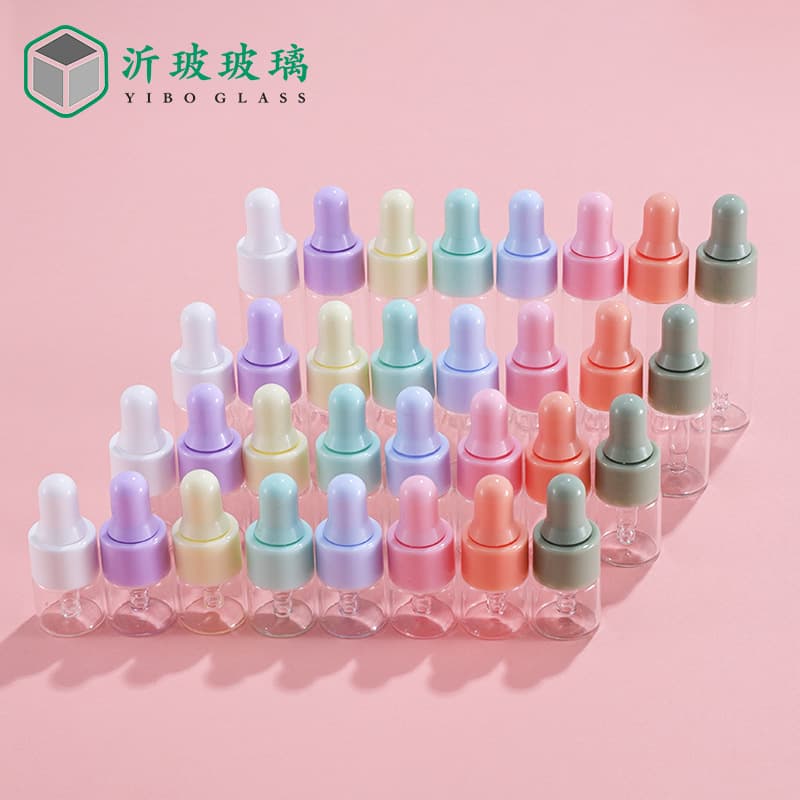 1ml 2ml 3ml 5ml Transparent Dropper Bottle Rubber Bulb Cuticle Oil Dispensing Bottle Essential Oil Sample Bottle 1ml Essential Oil Bottle