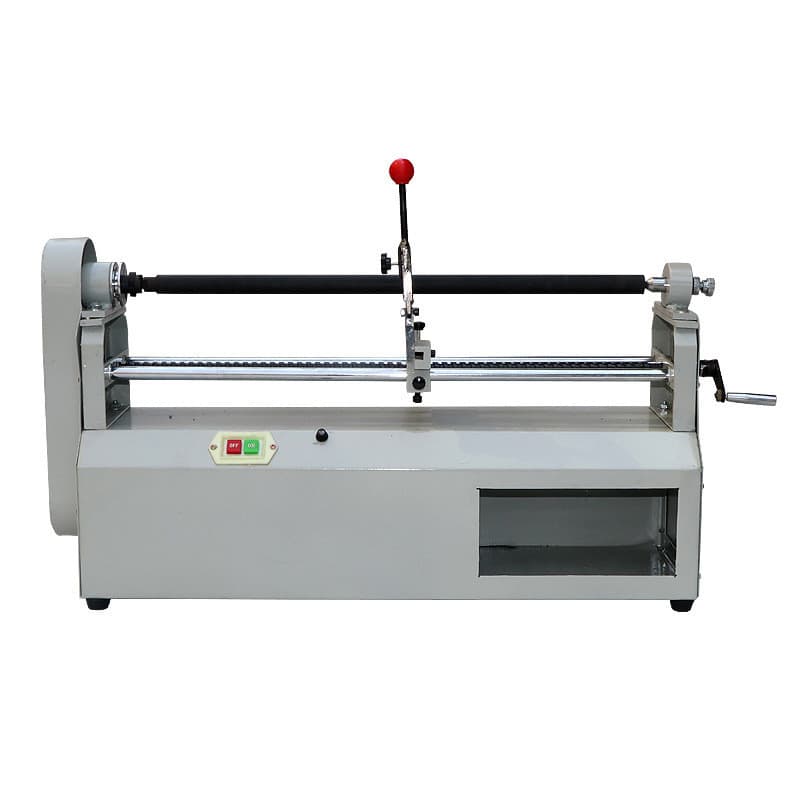 Hot Stamping Paper Cutting Machine, Electric Gold Paper Thermal Transfer Film Core Operation Video, Qingdao Manufacturer