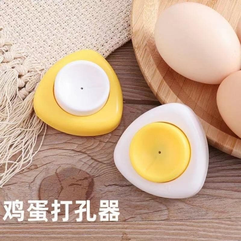 New Kitchen Magnetic Egg Piercer, Plastic Hole Puncher for Boiled Eggs, Steamed Egg Pricker, Duck Egg Hand Crank Egg Cutter