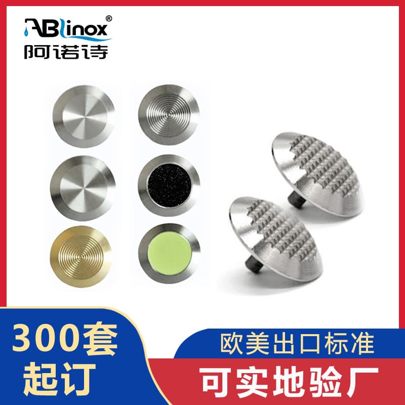 304 Stainless Steel Tactile Paving Stud Tactile Paving Strip Guide Strip Stud Anti-Slip Pineapple Pattern Blind Sidewalk Blind Strip Stud