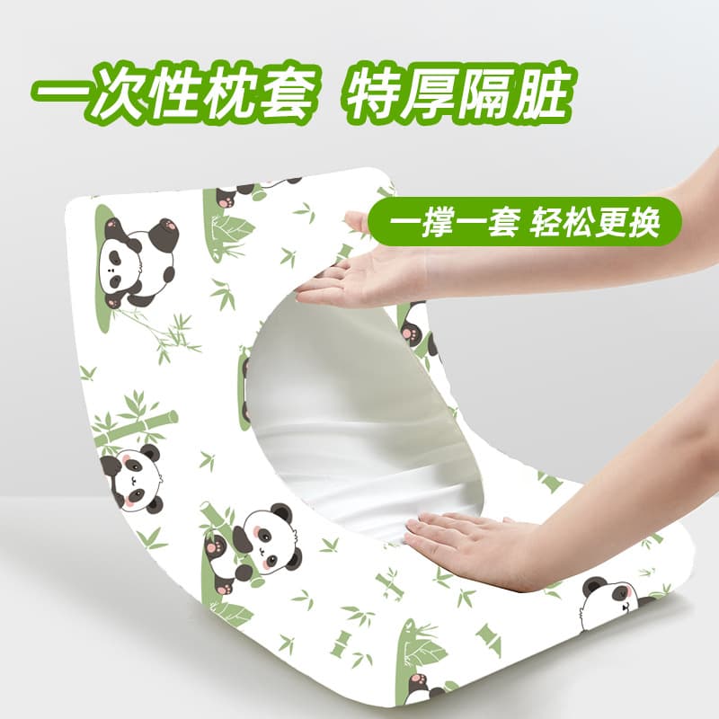 Thickened Pillowcase and Pillow Towel for Dirt Isolation, Beauty Salon, Train Sleeper, Hotel, Travel, Disposable Bedding