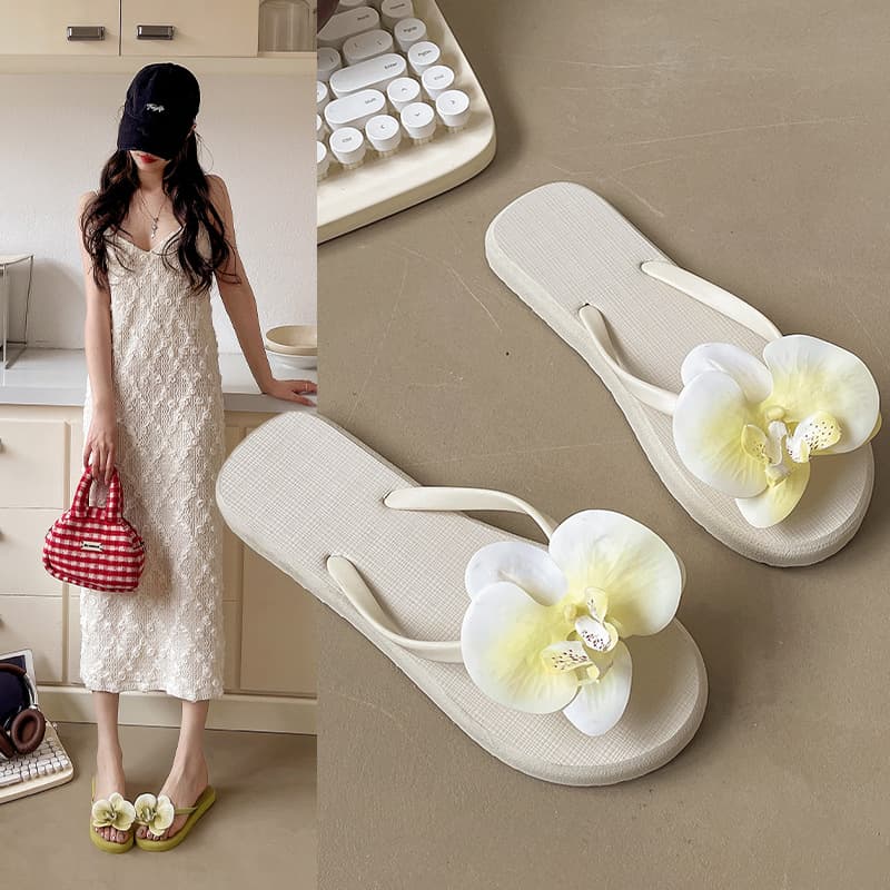 Beach Sandals Korean Style Fashion Flip Flops Women's Accessories Summer Casual Sandals Slippers for Seaside