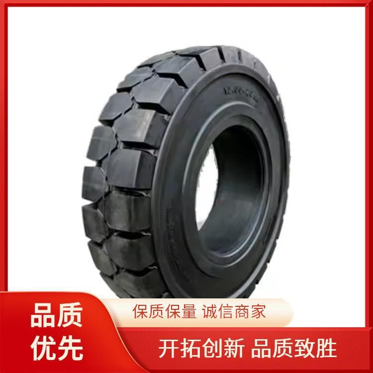 6.00-9 Solid Forklift Tire Wear-Resistant and Tear-Resistant, Compatible with Various Forklifts